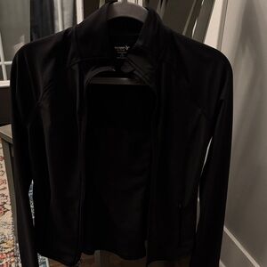 Old Navy Women's black zip up athletic jacket
